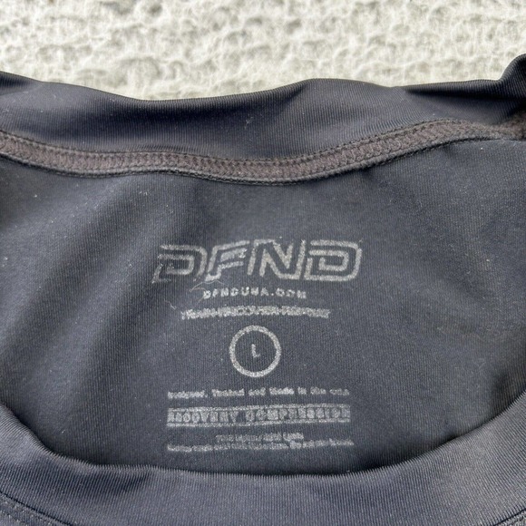 DFND Recovery Compression Training Short Sleeve Shirt Running Black Men’s Large - Picture 7 of 12